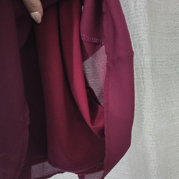 Elegant Burgundy Dress - Picture 5 of 5